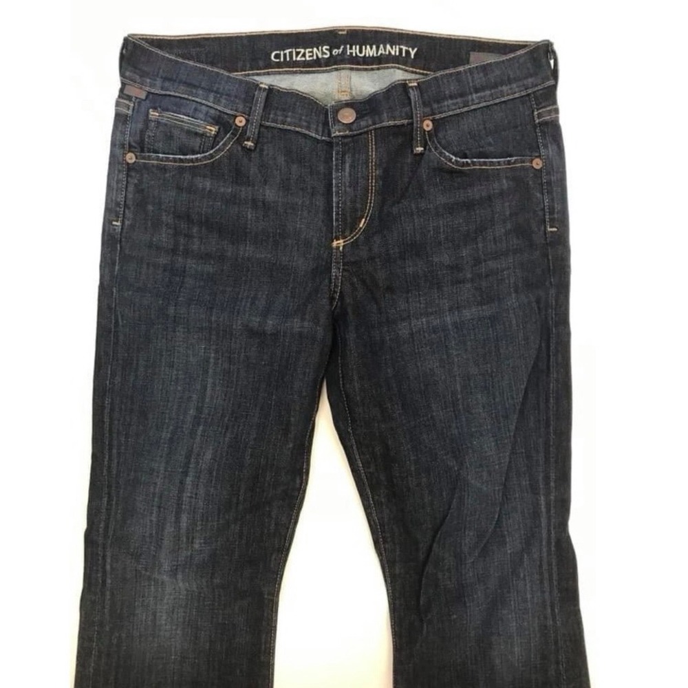 Citizens of Humanity Dita Petite Bootcut Jeans Dark Wash Size 28 Mid Rise Denim